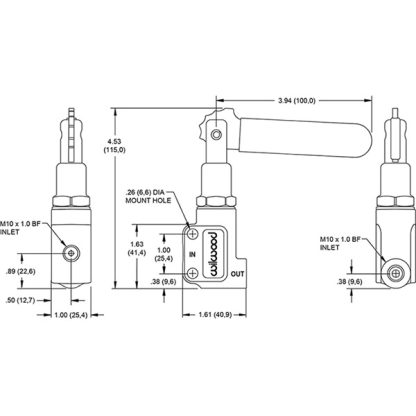 regulador de pressão de freio-6 posições-willwood-260-15832