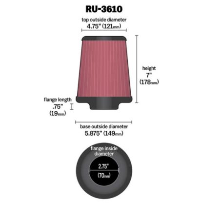 KNRU3610_universal filtro de ar 149x121dia dim