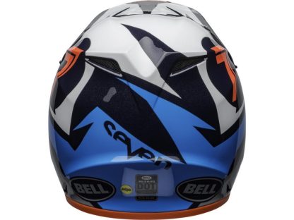 151-830- B-cross-helmet- MX-9-seven-ignite-black-blue-grey-orange-Bell-lichtgewicht-RPower