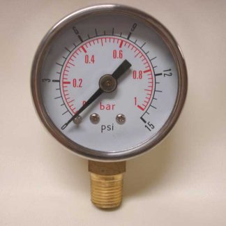 300 150 fuel pressure gauge 0-1 bar Sytec RPower