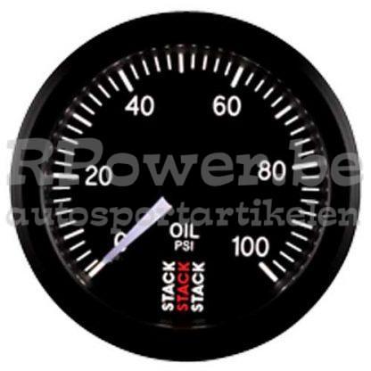 ST3102 Manómetro de presión de aceite Mecánico 0-100 psi Apilado - RPower