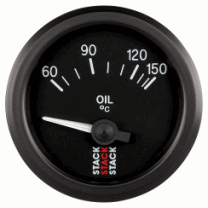 ST3209 Oil Temperature Gauge 60-150 ° C Black Dial Stack RPower