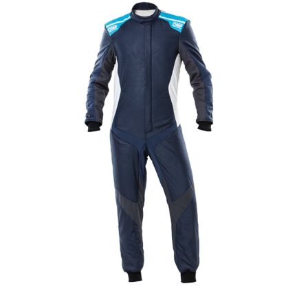 IA01861244 One-evo-x-suit-FIA-navy blue-cyaan OMP RPower.be