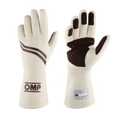 IB/746E/M Dijon FIA handschoenen Cream-brown OMP RPower.be