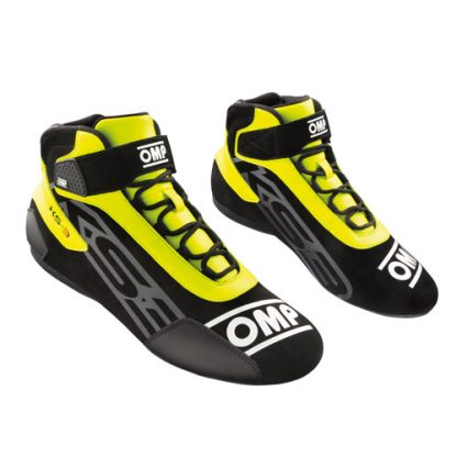 ic826-ks3-обувь для картинга-черный-желтый-OMP