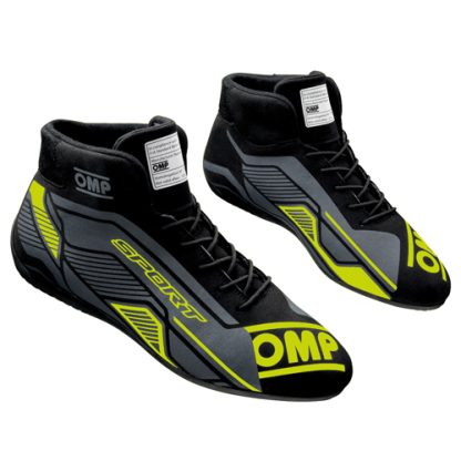 Обувь-Спорт-модель начального уровня-черный-флуоресцентно-желтый