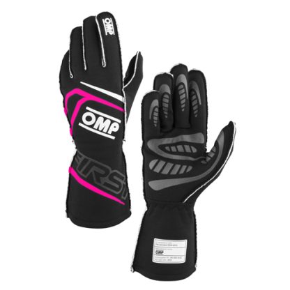 Handschoenen-First-FIA-OMP-zwart-fuchsia