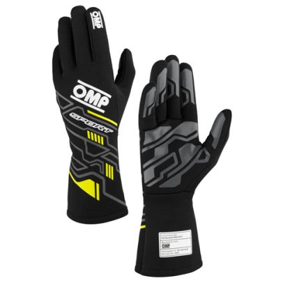 Handschuhe-Sport-FIA-OMP-gelb